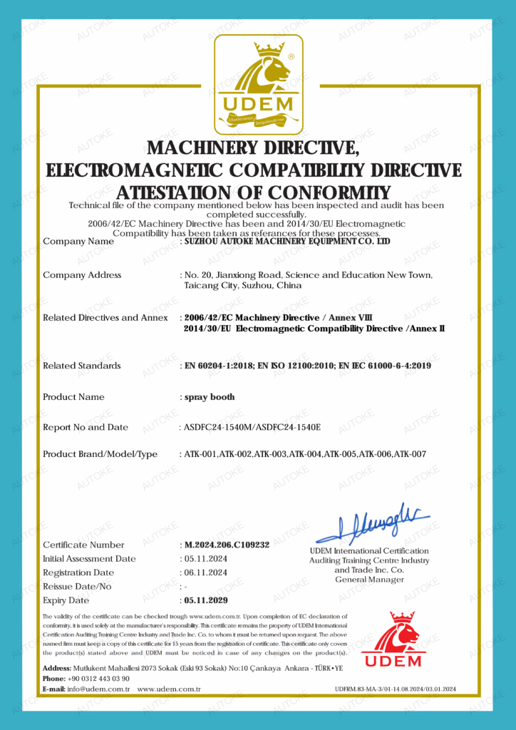 AUTOKE PAINT BOOTH CE