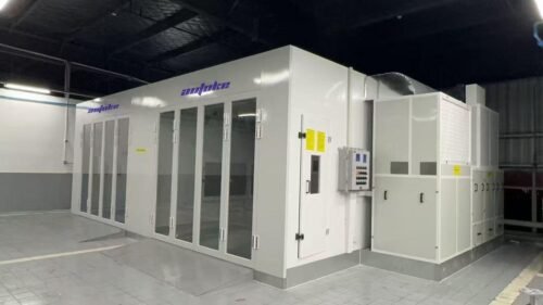 7.5m Luxury Spray Booth with Mix Room – Professional Automotive Equipment Supplier, No Heating/Ventilation
