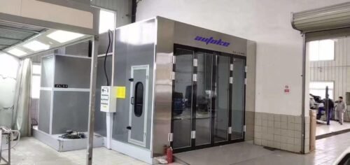 7.5m Diesel Heated Spray Booth – Professional Automotive Equipment Supplier with RIELLO Burner & Ventilation System
