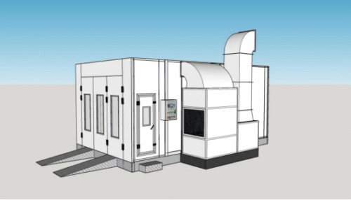 ATK-008DE-PRO Industrial 8m Dual-Mode Professional Spray Booth | Gas + Quantum Far-Infrared Electric Heating | Premium Finish Quality Solution