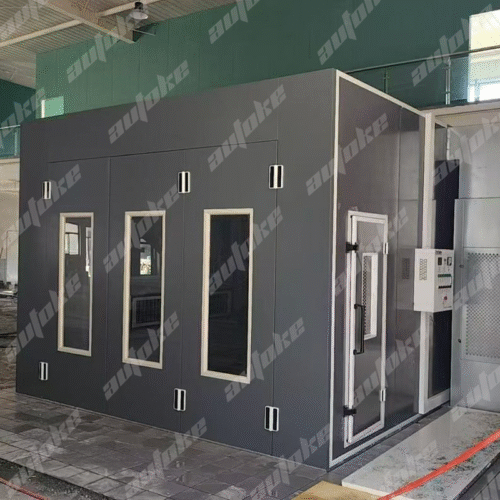 ATK-008E Industrial 8m Luxury Electric Heating Spray Booth | Full Auto Temperature Control | Energy Efficient | For High-Standard Automotive & Industrial Painting