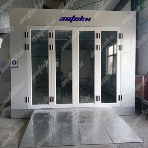 7m Diesel Heated Spray Booth – Professional Automotive Equipment Supplier with 7KW Intake Fan & RIELLO G20 Burner