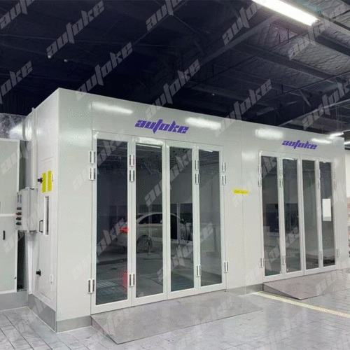 7.5m Luxury Spray Booth with Small Mix Room – Professional Automotive Equipment Supplier, No Heating/Ventilation