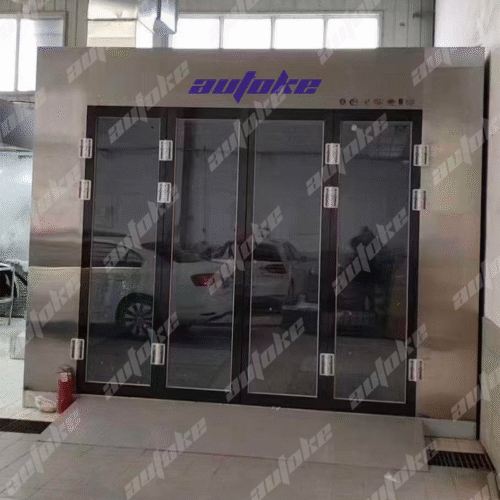 ATK-009D Industrial 9m Large Diesel/Gas Heating Spray Booth | 34000m³/h High Airflow | For Commercial Vehicles & Industrial Coating