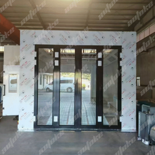 7m Electric Heated Spray Booth – Professional Automotive Equipment Supplier with 38KW Total Power & 25,000 m³/h Ventilation